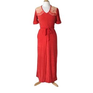 Vintage 70’s Niki-Lu Terrycloth Maxi Robe Swim Co… - image 1